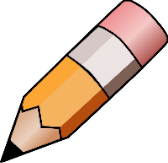 A yellow pencil
